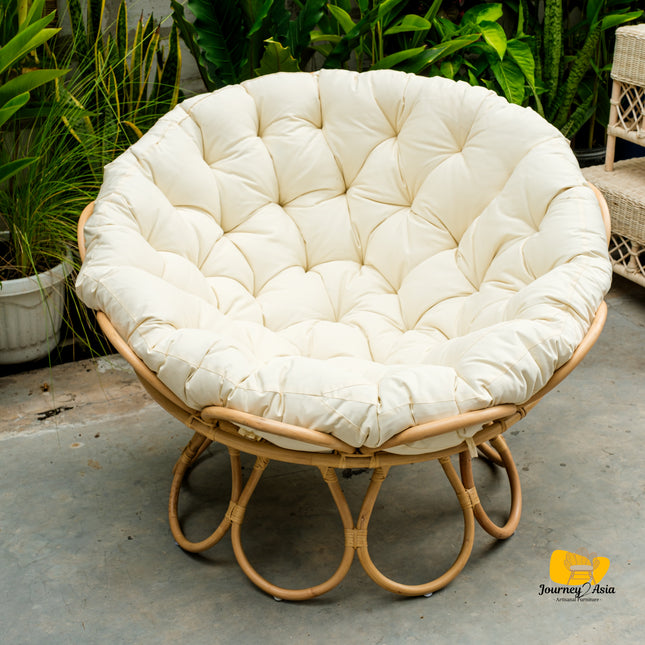 Rattan Wicker Papasan Chair — Natural