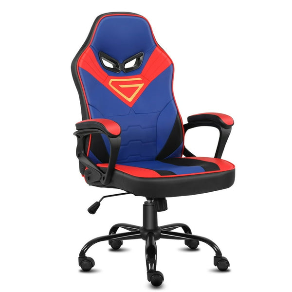 Swivel Gaming Chair — Black & Red