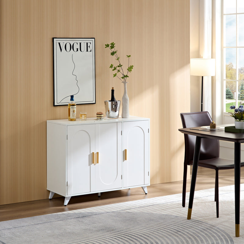 Dining Room Sideboard — 3 Door White Gloss