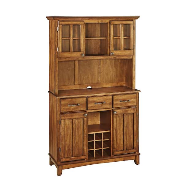 Farmhouse Buffet & Hutch Antique Oak