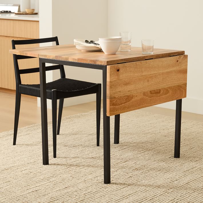 Foldable Dining Table — Drop Leaf 48 Inch