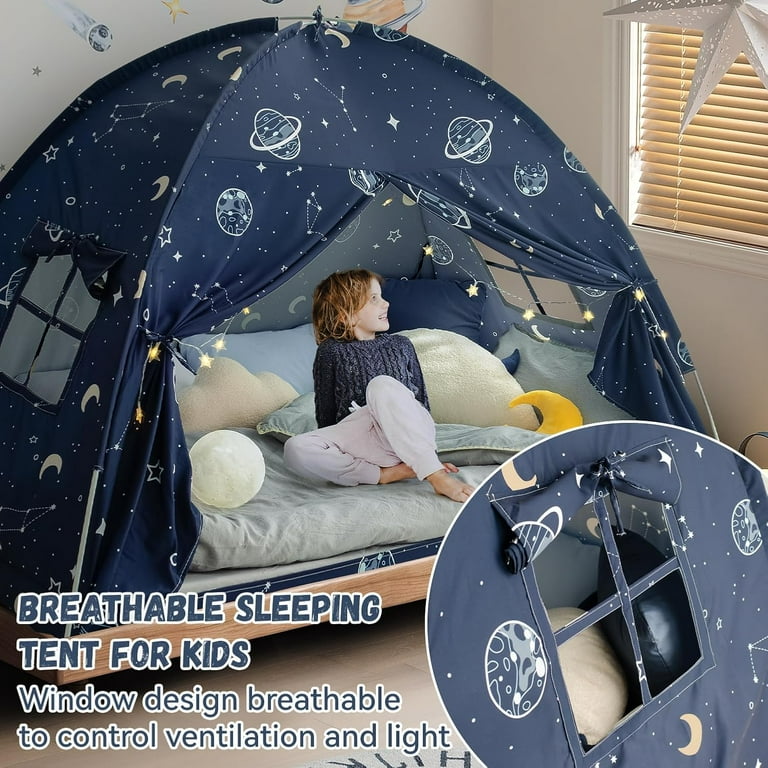 Kids Tent Bed — Stars & Moon Blue