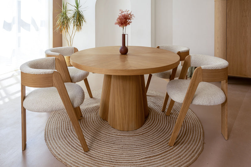 Extendable Dining Table — Natural Oak