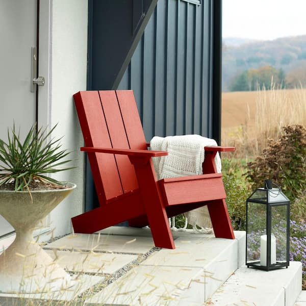 Recycled Plastic Adirondack — Red
