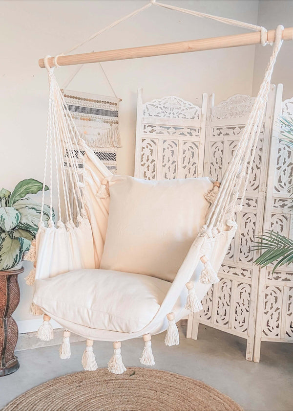Hammock Chair with Stand — Boho Natural