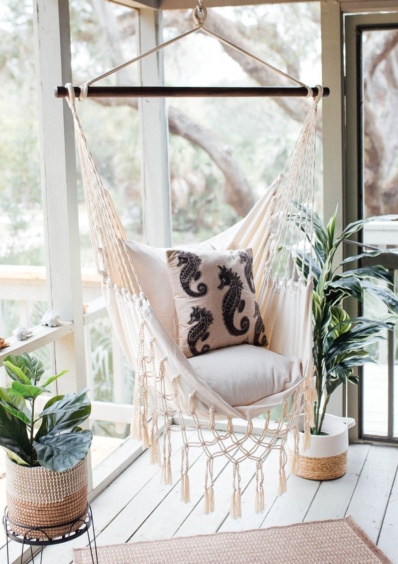 Hammock Chair Swing — Macrame Natural