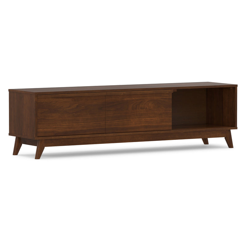 Walnut TV Console — 72 Inch